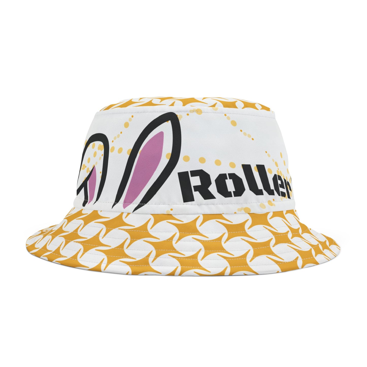Fun Yellow RCR Bucket Hat for Theme Park Adventures