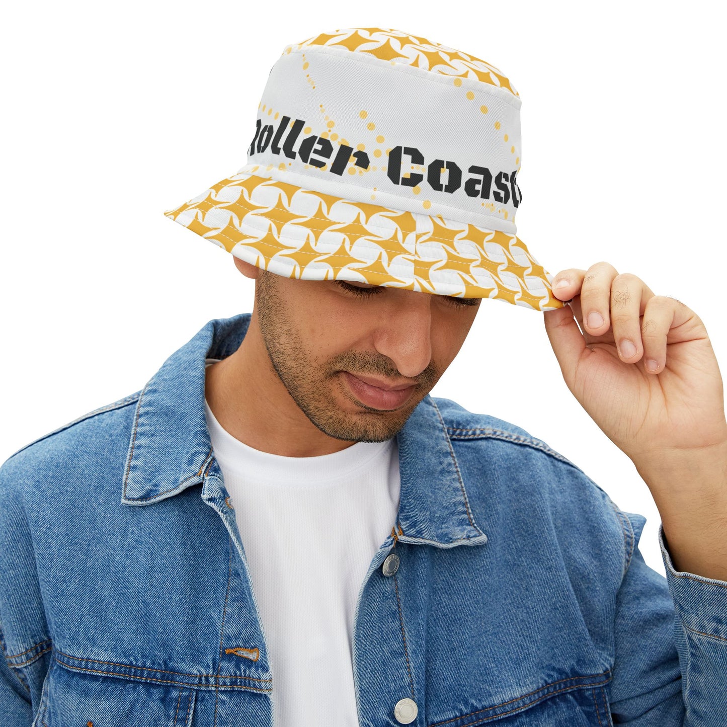 Fun Yellow RCR Bucket Hat for Theme Park Adventures