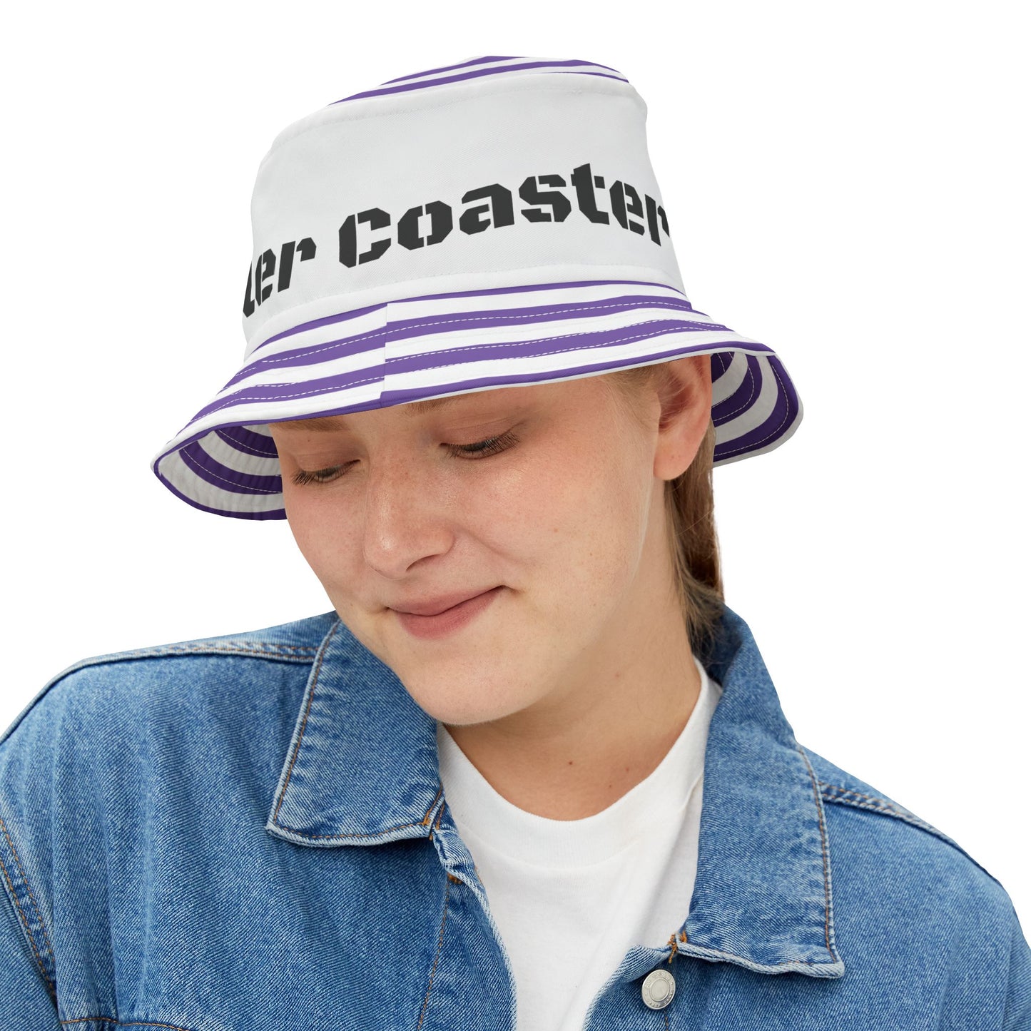 Cool Purple RCR Bucket Hat | Fun Summer Hat for Theme Park Lovers