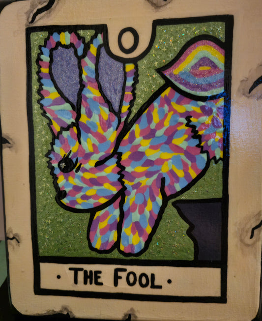 Tarot Bunny The Fool Original Painting